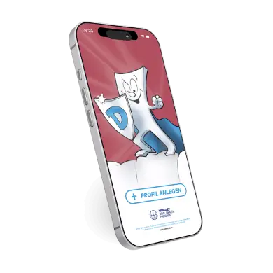 Kostenlose Zahnputz-App „Zahnpflege-Spaß mit Dentiman“<br>Arztpraxen, Kindergarten/Krippe und Eltern können diese nutzen