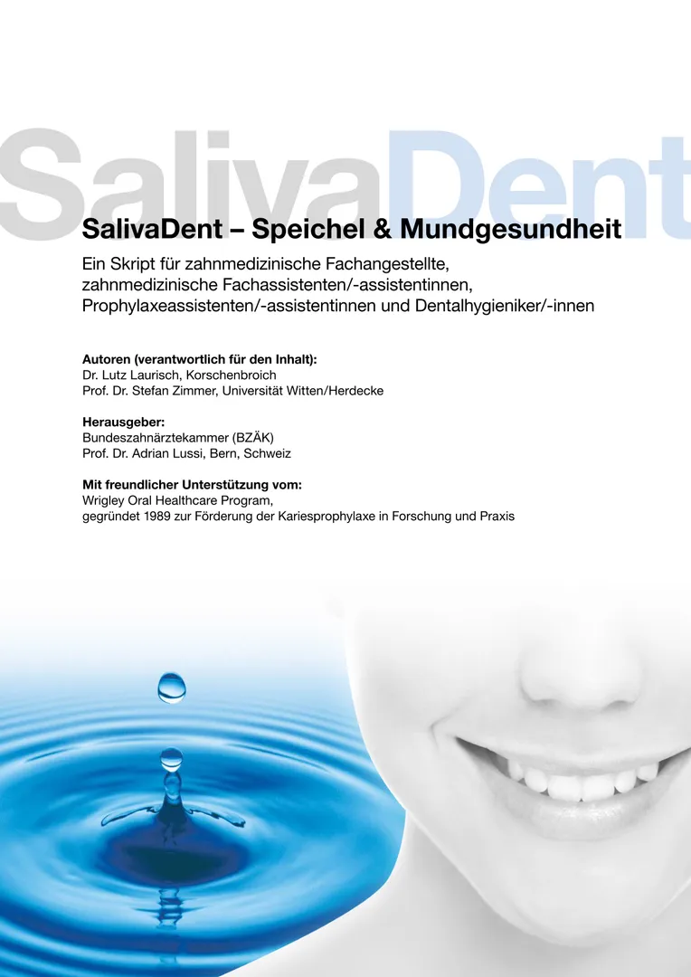 Seite 1 - SalivaDent - Lehr- und Lernprogramm zum Thema Speichel und Mundgesundheit - Skript