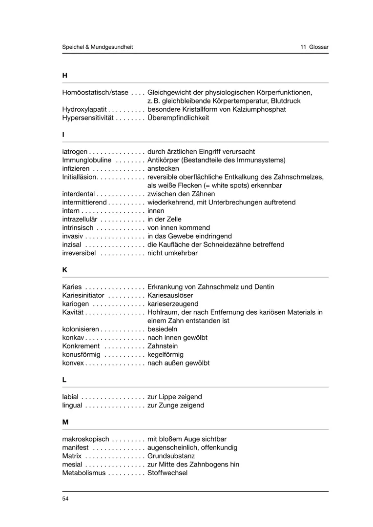 Seite 54 - SalivaDent - Lehr- und Lernprogramm zum Thema Speichel und Mundgesundheit - Skript