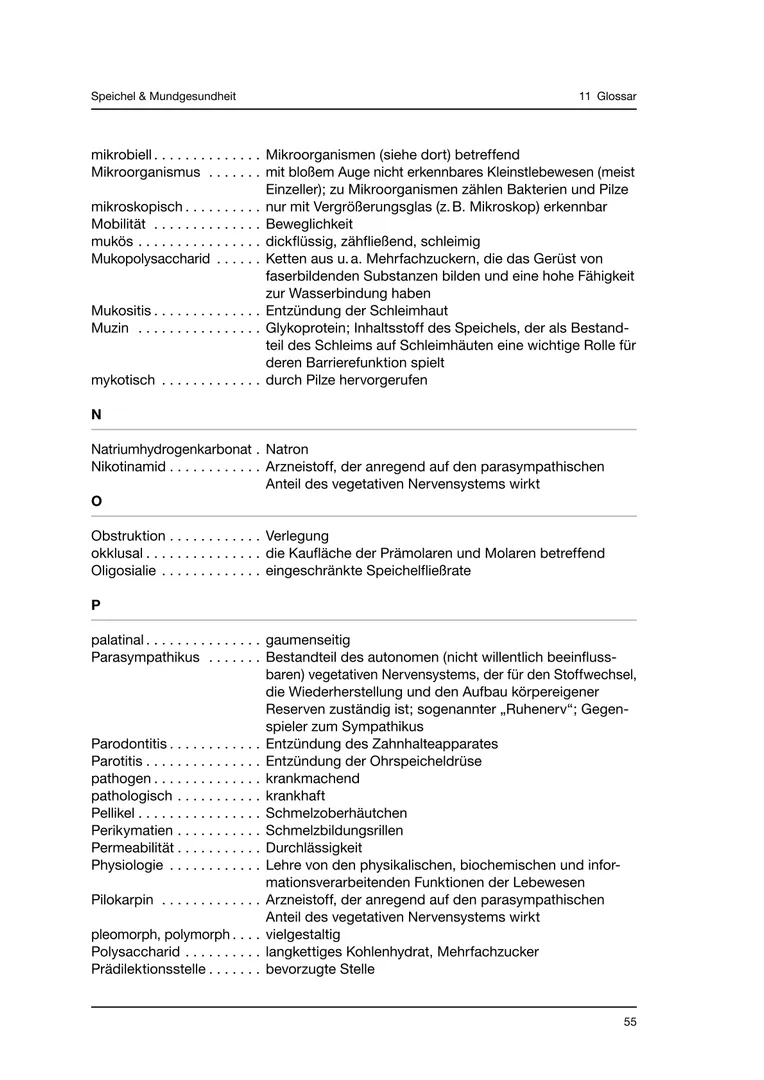 Seite 55 - SalivaDent - Lehr- und Lernprogramm zum Thema Speichel und Mundgesundheit - Skript