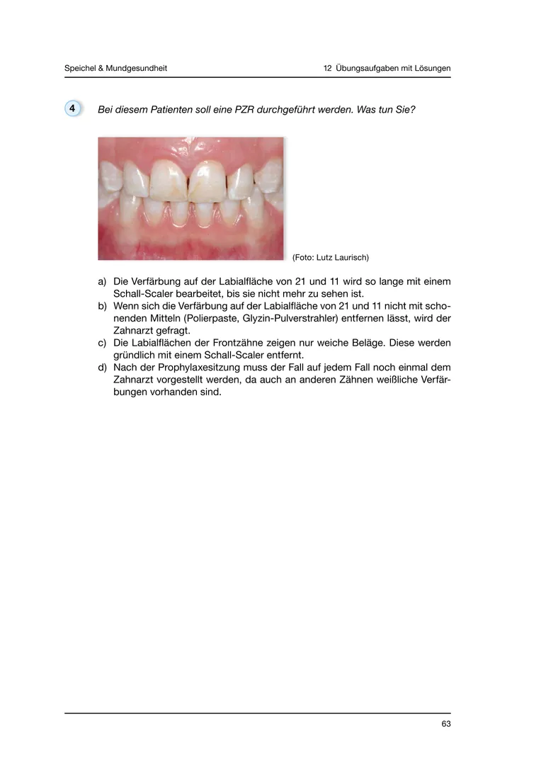 Seite 63 - SalivaDent - Lehr- und Lernprogramm zum Thema Speichel und Mundgesundheit - Skript