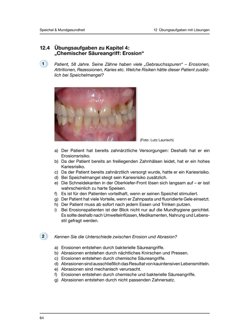 Seite 64 - SalivaDent - Lehr- und Lernprogramm zum Thema Speichel und Mundgesundheit - Skript