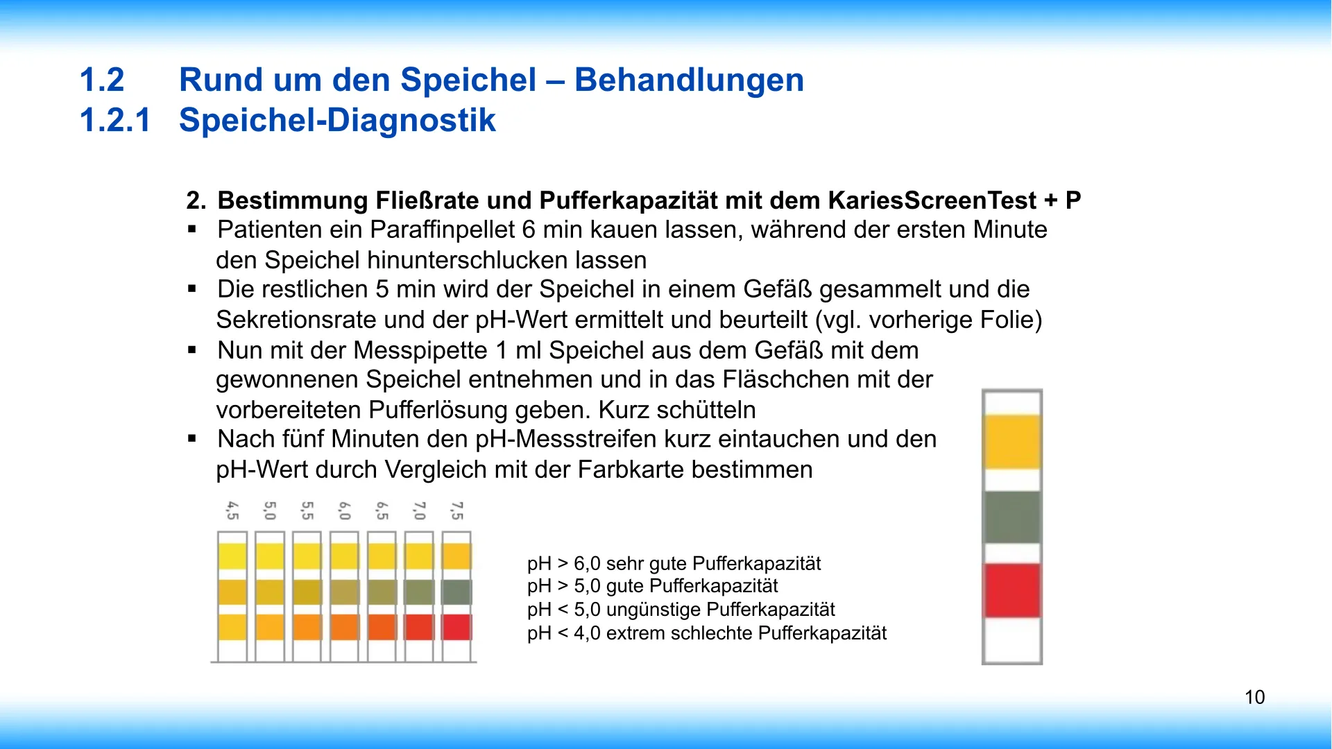 Seite 10 - SalivaDent - Lehr- und Lernprogramm zum Thema Speichel und Mundgesundheit - PowerPoint