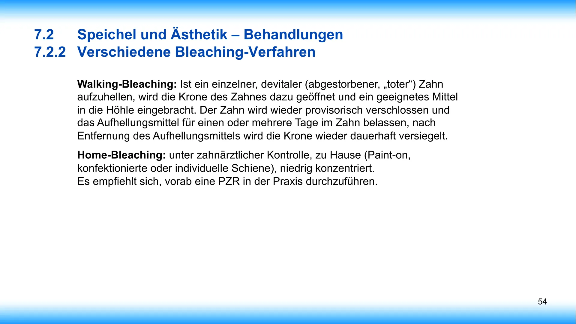 Seite 54 - SalivaDent - Lehr- und Lernprogramm zum Thema Speichel und Mundgesundheit - PowerPoint