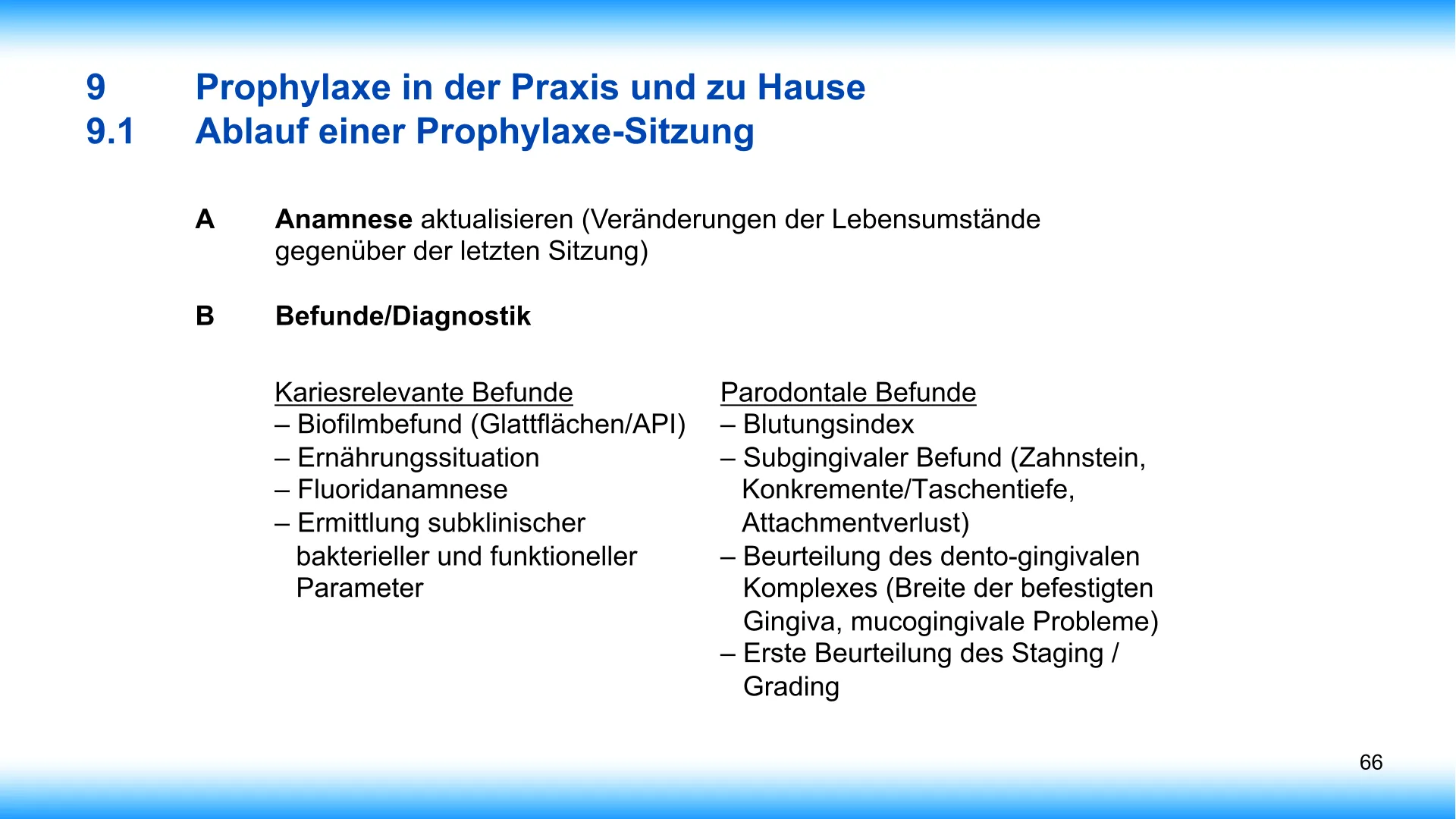 Seite 66 - SalivaDent - Lehr- und Lernprogramm zum Thema Speichel und Mundgesundheit - PowerPoint